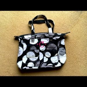 Thirty-one handbag. Black/white